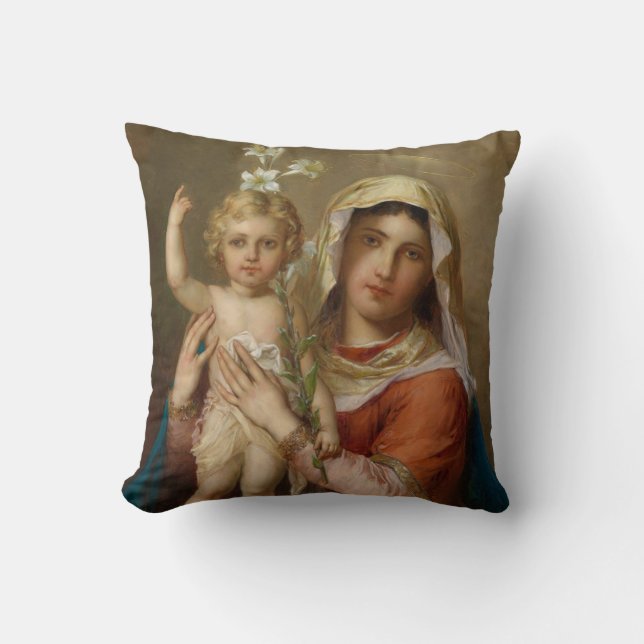 Madonna and Child Cushion (Front)