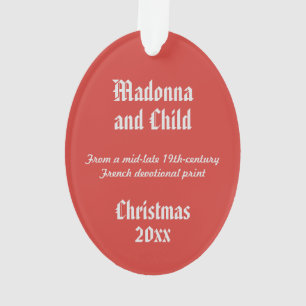 Madonna and Child (DPT 001) Ornament