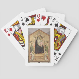 Madonna and Child Enthroned, c.1300-03 (PRE-restor Playing Cards