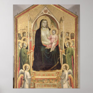 Madonna and Child Enthroned, c.1300-03 (PRE-restor Poster