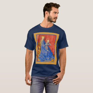 Madonna and Child Enthroned Jean Fouquet Holiday  T-Shirt