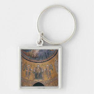 Madonna and Child Enthroned Key Ring