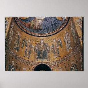 Madonna and Child Enthroned Poster