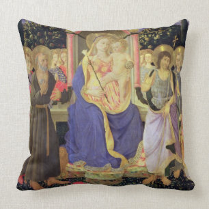 Madonna and Child enthroned with saints (altarpiec Cushion