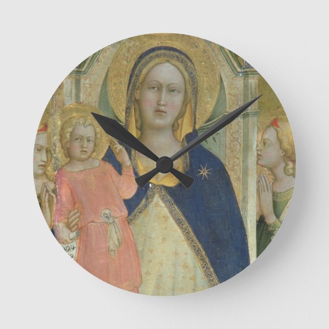 Madonna and Child enthroned with Saints, detail sh Round Clock (Front)