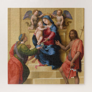 Madonna and Child Enthroned with Saints Mary Jigsaw Puzzle