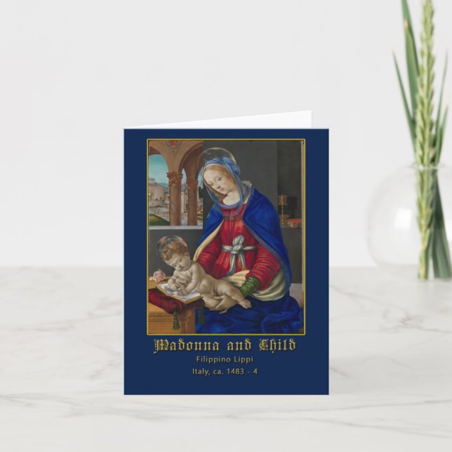 Madonna and Child Filippino Lippi Greeting Card (Front)