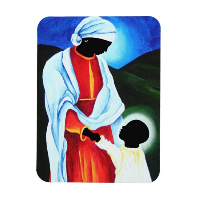 Madonna and child - First steps 2008 Magnet (Vertical)