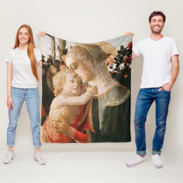 Madonna and Child Fleece Blanket