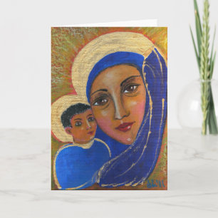 madonna and child holiday card