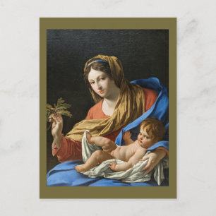 Madonna and Child Holiday Christmas postcard