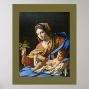 Madonna and Child Holiday Christmas Poster