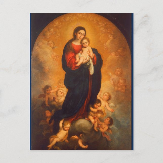Madonna and Child in Glory ...  Postcard (Front)