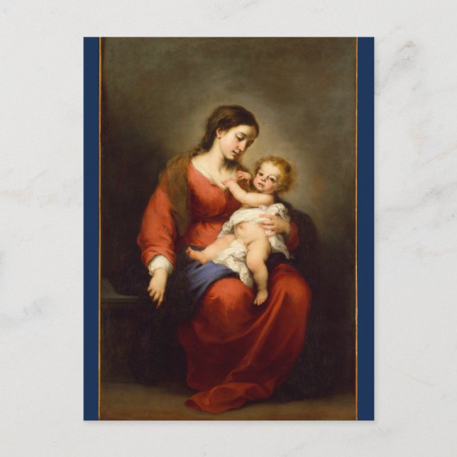 Madonna and Child in Glory ...  Postcard (Front)