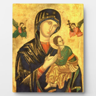 Madonna and Child Jesus Icon Plaque
