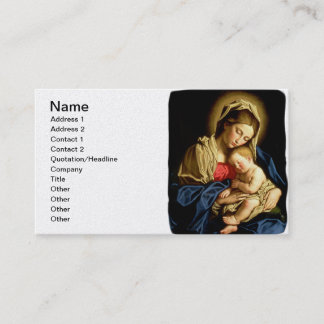 Madonna and Child Jesus - Sassoferrato Business Card