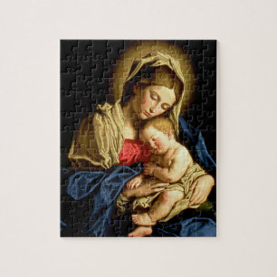 Madonna and Child Jesus - Sassoferrato Jigsaw Puzzle