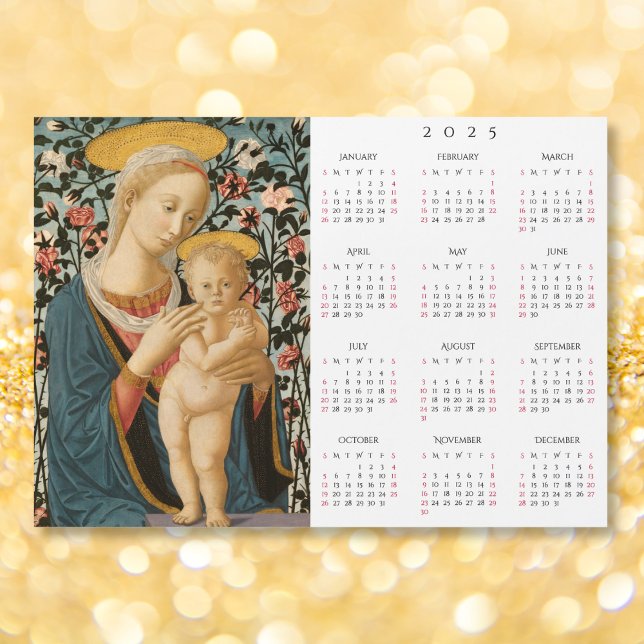Madonna and Child Jesus Vintage Art 2025 Calendar (Madonna and Child Jesus Vintage Art 2025 Calendar)
