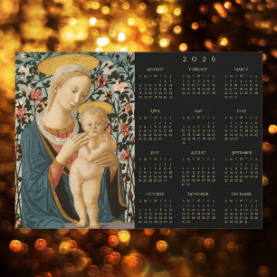 Madonna and Child Jesus Virgin Mary 2026 Calendar