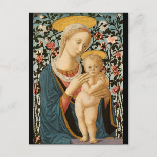 Madonna and Child Jesus Virgin Mary Vintage Art Postcard