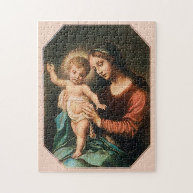Madonna And Child Jigsaw Puzzle (Vertical)