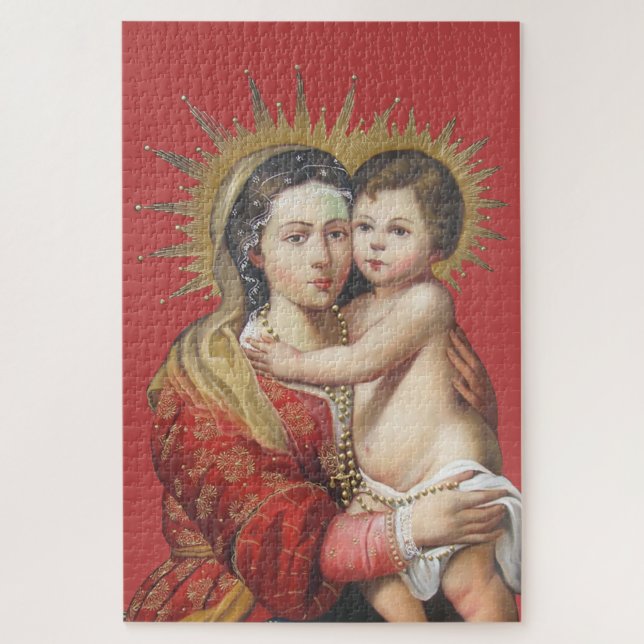Madonna and Child Jigsaw Puzzle (Vertical)