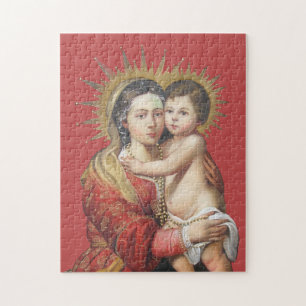Madonna and Child Jigsaw Puzzle