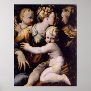 Madonna and Child, John the Baptist..  Print