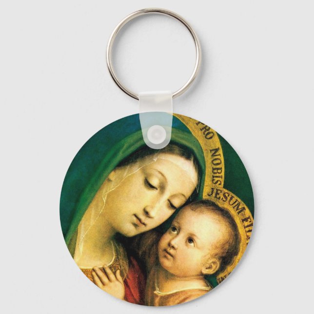 MADONNA AND CHILD KEY RING (Front)