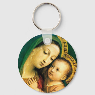 MADONNA AND CHILD KEY RING