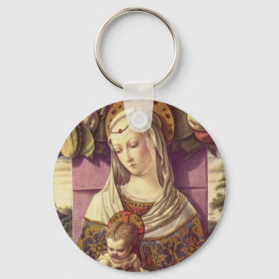 Madonna and Child Key Ring