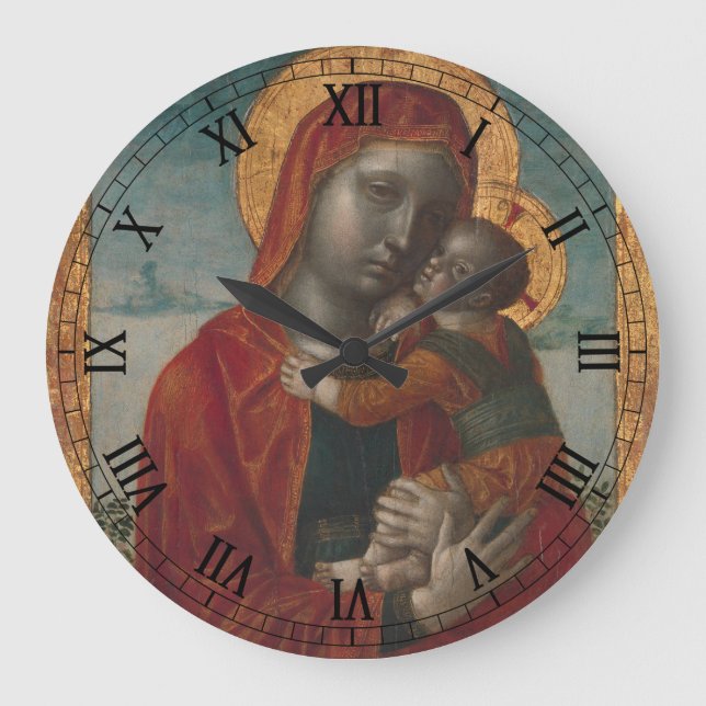 Madonna And Child Large Clock (Front)