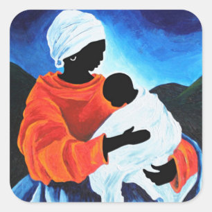 Madonna and child - Lullabye 2008 Square Sticker