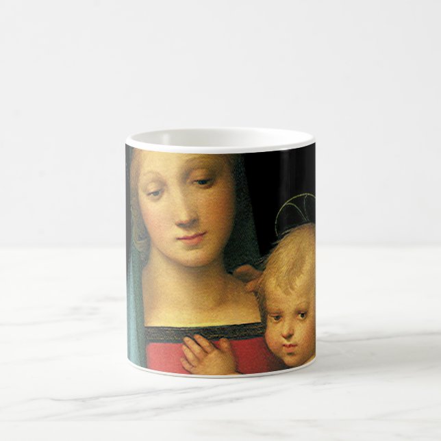 Madonna And Child, Madonna del Granduca by Raphael Coffee Mug (Center)