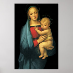 Madonna And Child, Madonna del Granduca by Raphael Poster