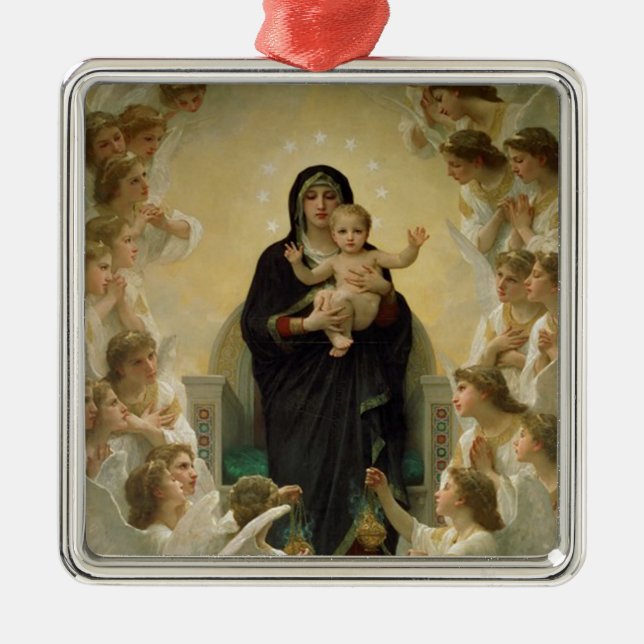 Madonna and Child Metal Tree Decoration (Front)