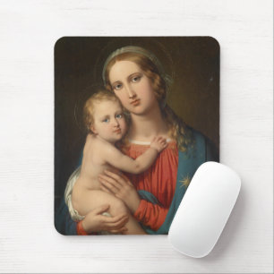 Madonna And Child Mouse Pad
