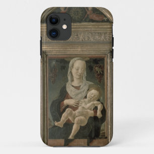 Madonna and Child (oil on panel) iPhone 11 Case