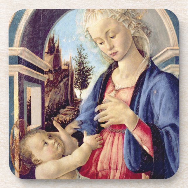 Madonna and Child (panel) 2 Coaster (Front)