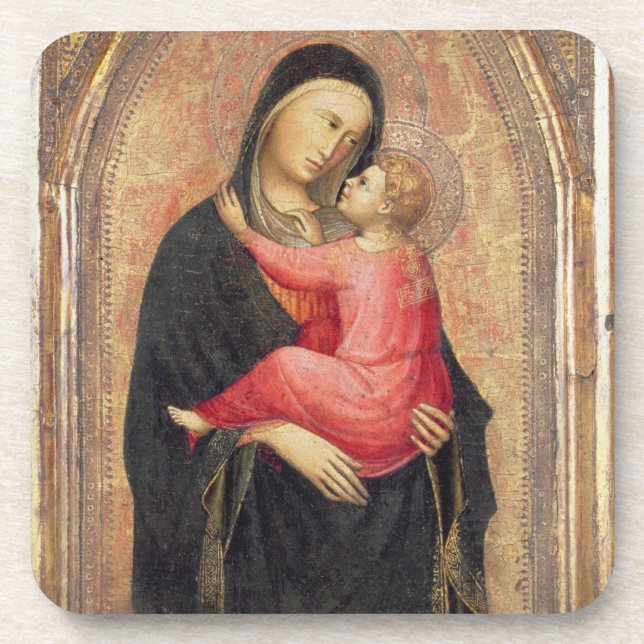 Madonna and Child (panel) 3 Coaster (Front)