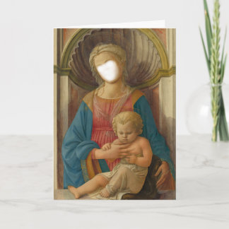 Madonna And Child Photobooth Place A Face Template