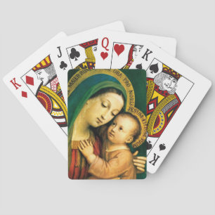 MADONNA AND CHILD PLAYING CARDS