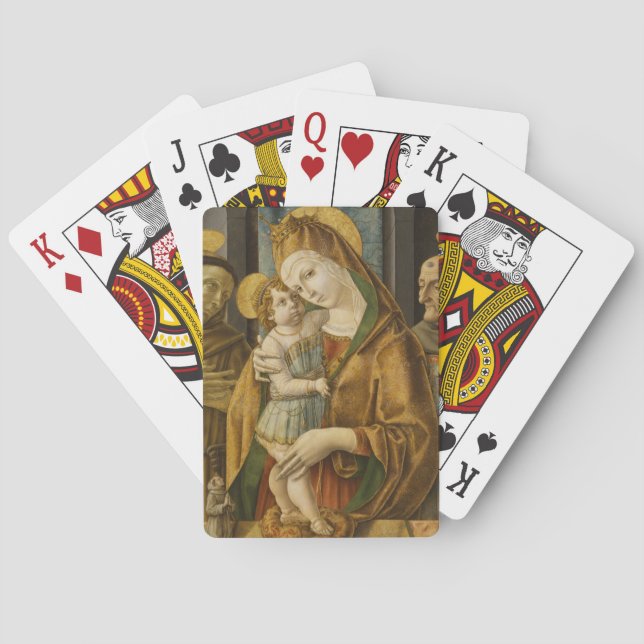 madonna and child playing cards (Back)