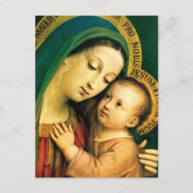 MADONNA AND CHILD POSTCARD (Front)