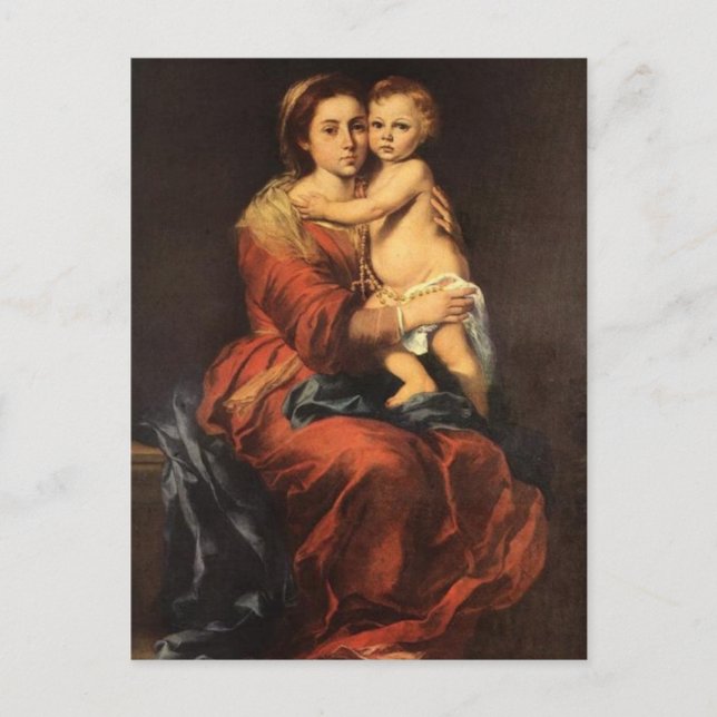 MADONNA AND CHILD POSTCARD (Front)