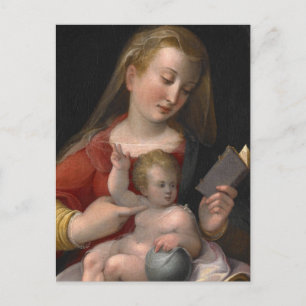 madonna and child postcard