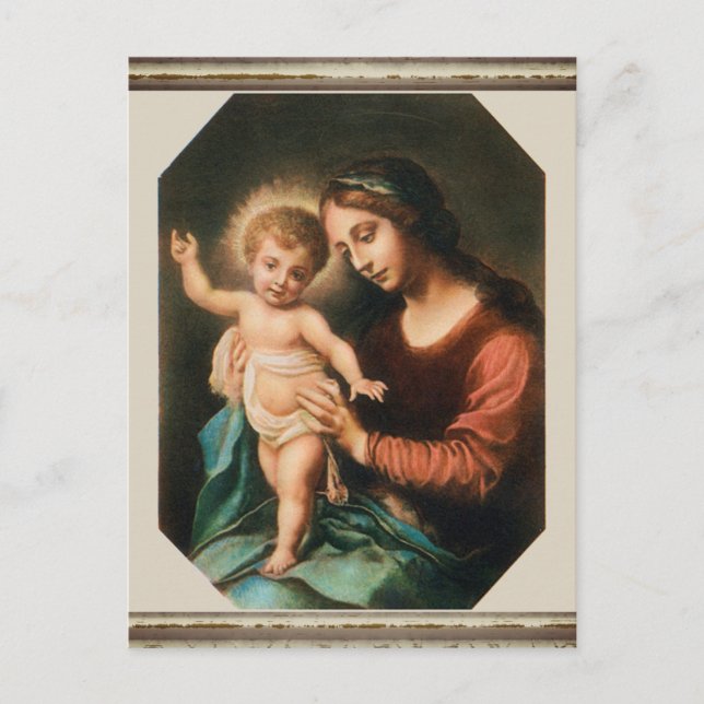 Madonna And Child Postcard (Front)