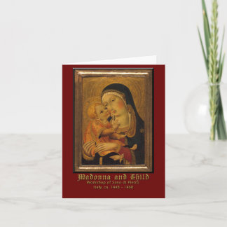 Madonna and Child Renaissance Art Sano di Pietro Card