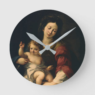 Madonna and Child Round Clock