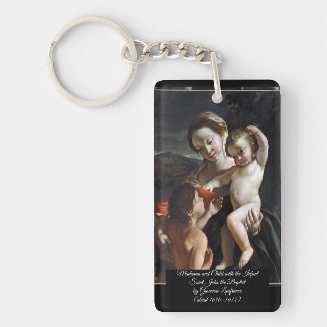 Madonna and Child Saint John Key Ring (Front)